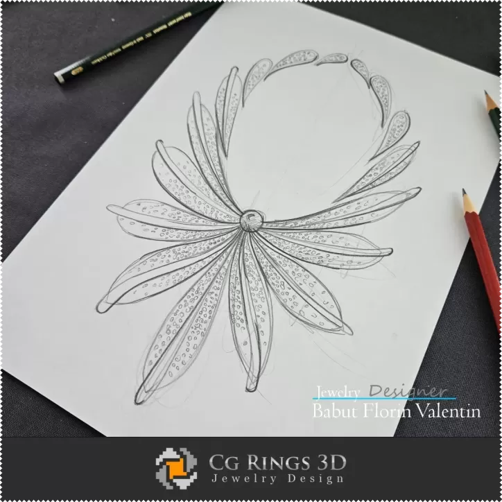 Boceto de Collar - Diseño de Joyas