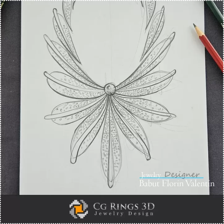 Necklace Sketch-Jewelry Design