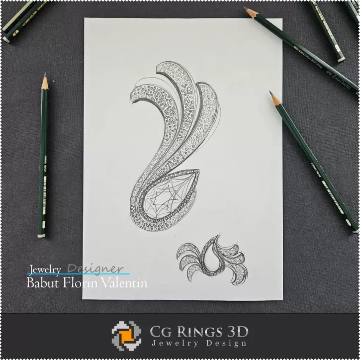 Boceto de colgante - Diseño de joyas Boceto de colgante - Diseño de joyas
