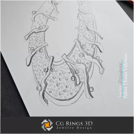 Boceto de colgante de lujo