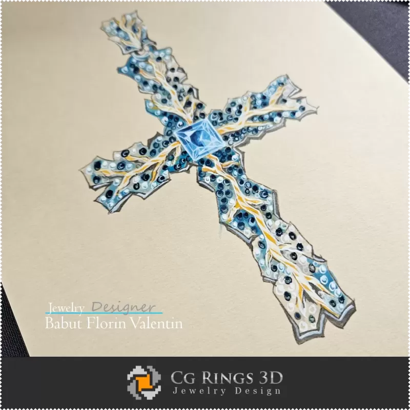 Anhänger-Skizze – Schmuckdesign