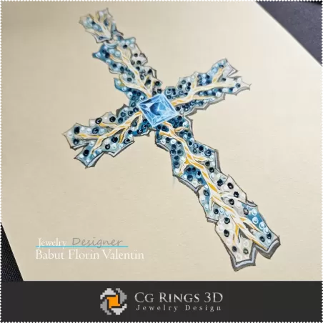 Croquis de Pendentif-Haute Joaillerie Design