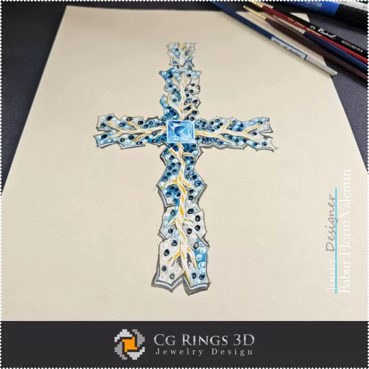 Boceto de colgante - Diseño de joyas