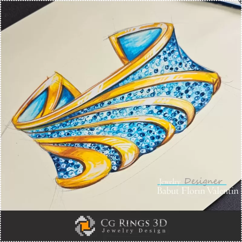 手绘手链 - 珠宝设计