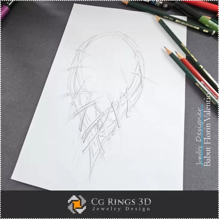 Necklace Sketch-Jewelry Design