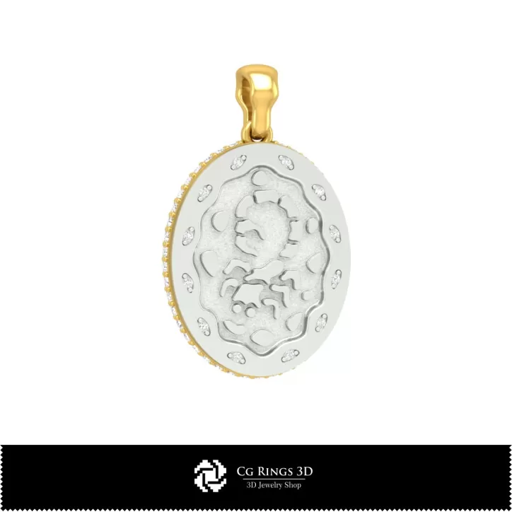 Pendentif Scorpion 3D pour Femme