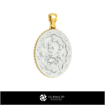 3D Women's Scorpio Zodiac Pendant Home,  Jewelry 3D CAD, Pendants 3D CAD , 3D Zodiac Pendants