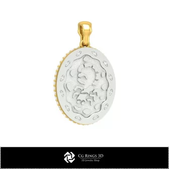 3D Women's Scorpio Zodiac Pendant Home, Jewelry 3D CAD, Pendants 3D CAD , 3D Zodiac Pendants