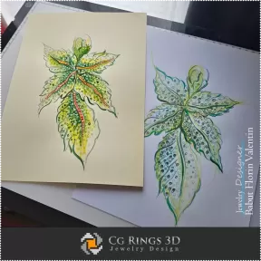 Boceto de colgante - Diseño de joyas