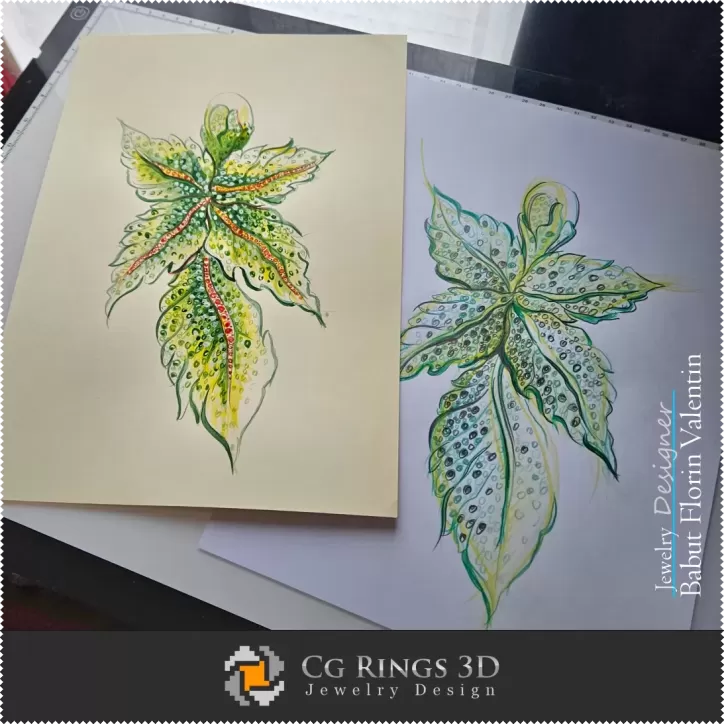 Boceto de colgante - Diseño de joyas