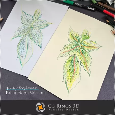 Boceto de colgante - Diseño de joyas