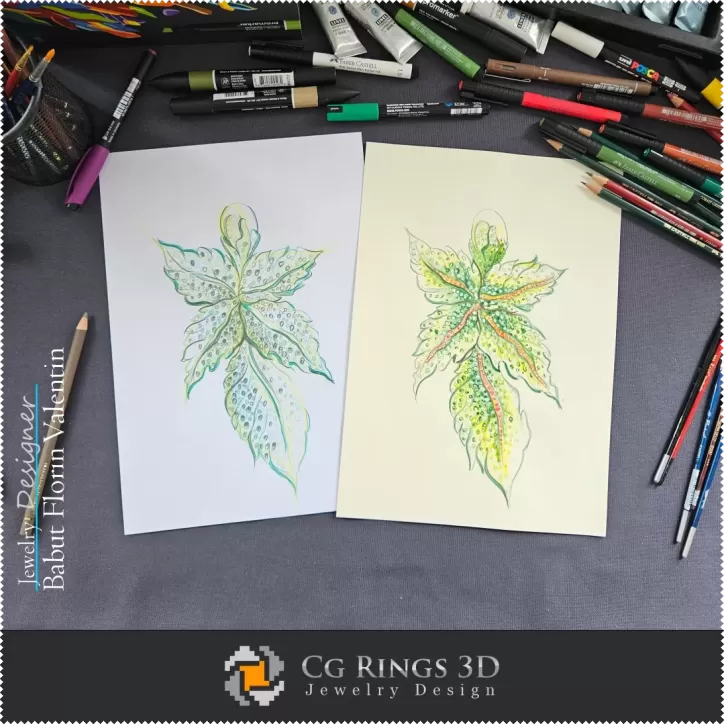 Boceto de colgante - Diseño de joyas