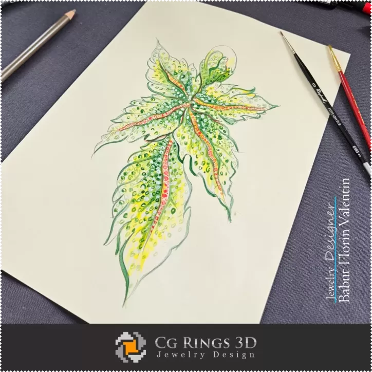 Boceto de colgante - Diseño de joyas