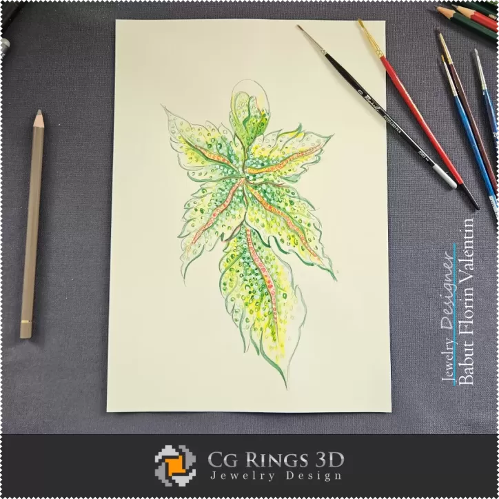 Boceto de colgante - Diseño de joyas