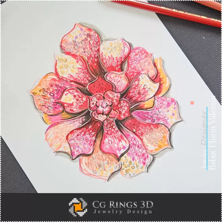Boceto de colgante - Diseño de joyas