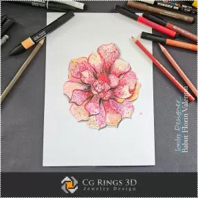 Boceto de colgante - Diseño de joyas