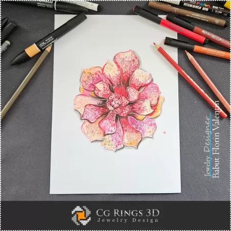 Boceto de colgante - Diseño de joyas