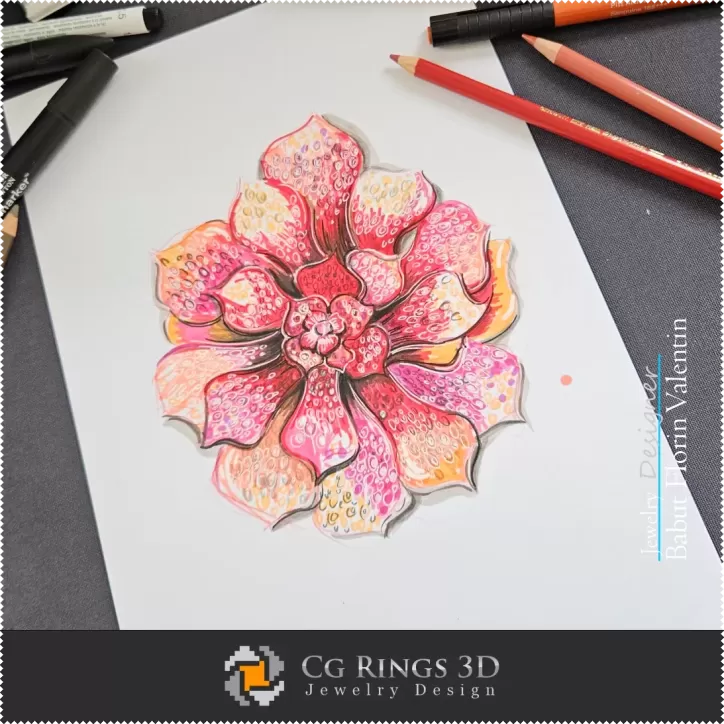 Boceto de colgante - Diseño de joyas