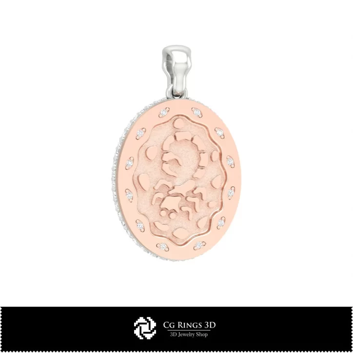 3D Women's Scorpio Zodiac Pendant