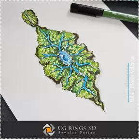 Boceto de Colgante-Diseño de Joyería