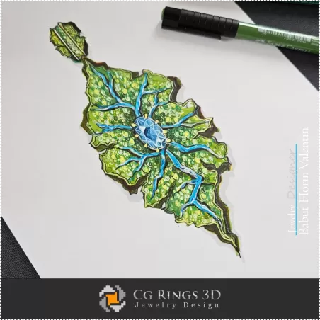 Boceto de Colgante-Diseño de Joyería