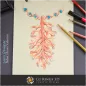 Croquis Pendentif Corail - Design Joaillerie