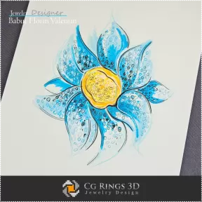 Anhänger-Skizze-Schmuckdesign