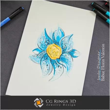 Boceto de Colgante-Diseño de Joyería