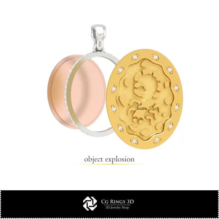 Pendentif Scorpion 3D pour Femme