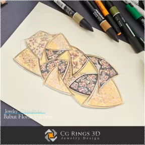 Brazalete de Boceto - Diseño de Joyas