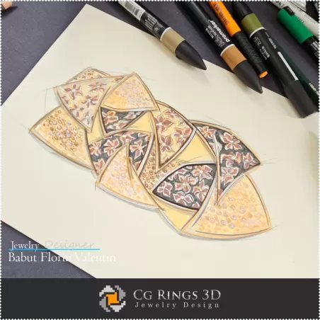 Brazalete de Boceto - Diseño de Joyas