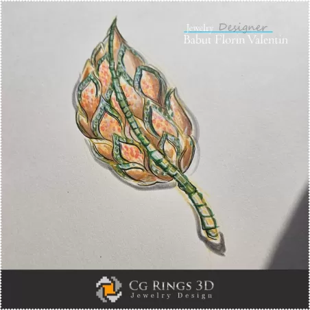 Sketch Brooch - Jewelry Design