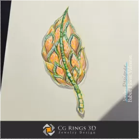 Sketch Brooch - Jewelry Design