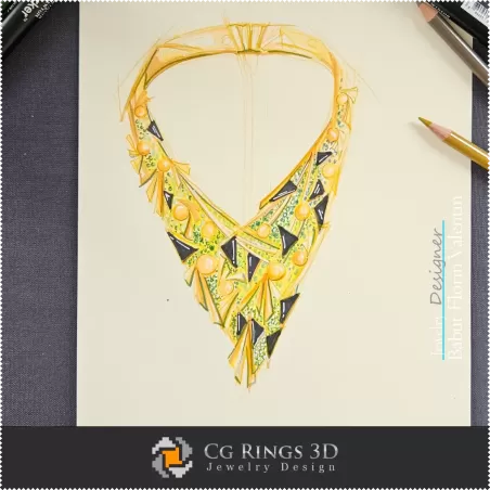 Necklace Sketch-Jewelry Design