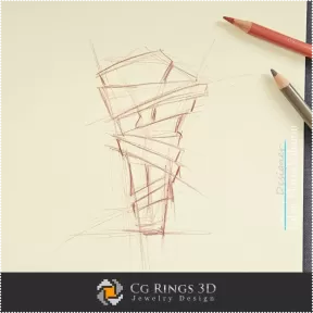 Boceto de anillo - Diseño de joyas