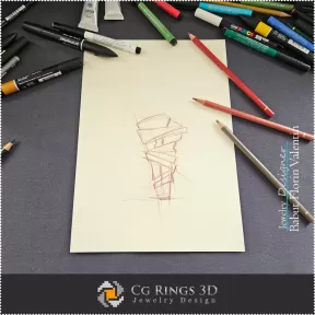 Ringskizze – Schmuckdesign