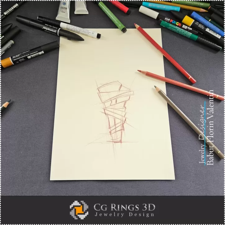 Ringskizze – Schmuckdesign