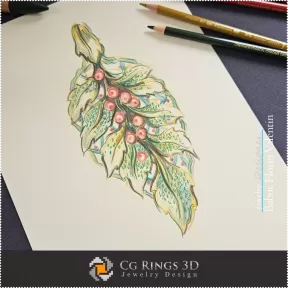 Boceto de Colgante-Diseño de Joyería