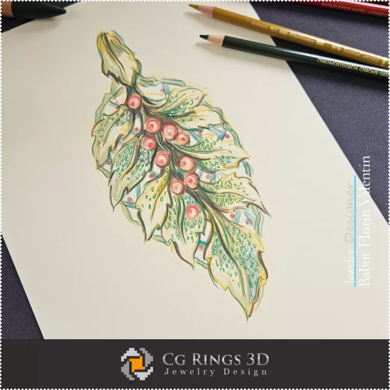 Boceto de Colgante-Diseño de Joyería