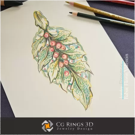 Boceto de Colgante-Diseño de Joyería