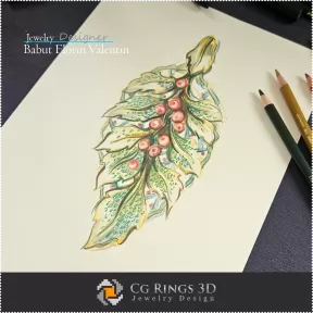 Boceto de Colgante-Diseño de Joyería