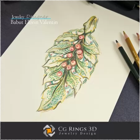 Boceto de Colgante-Diseño de Joyería