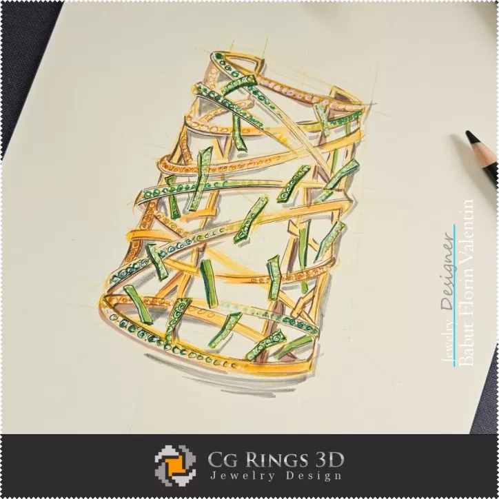 Skizzenarmband - Schmuckdesign