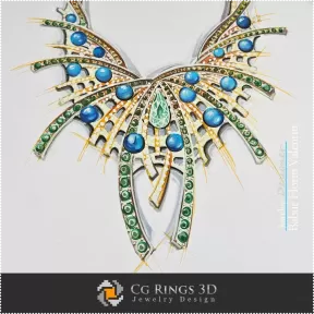 Boceto de Collar - Diseño de Joyería