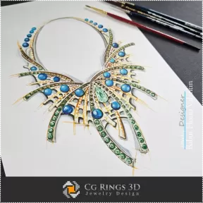 Necklace Sketch-Jewelry Design