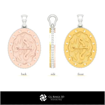 Colgante 3D de la constelación Sagitario para mujer, joyería CAD 3D, colgantes CAD 3D, colgantes zodiacales 3D