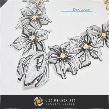 Necklace Sketch-Jewelry Design