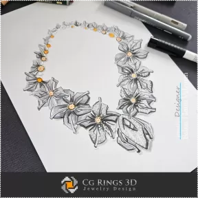 Necklace Sketch-Jewelry Design