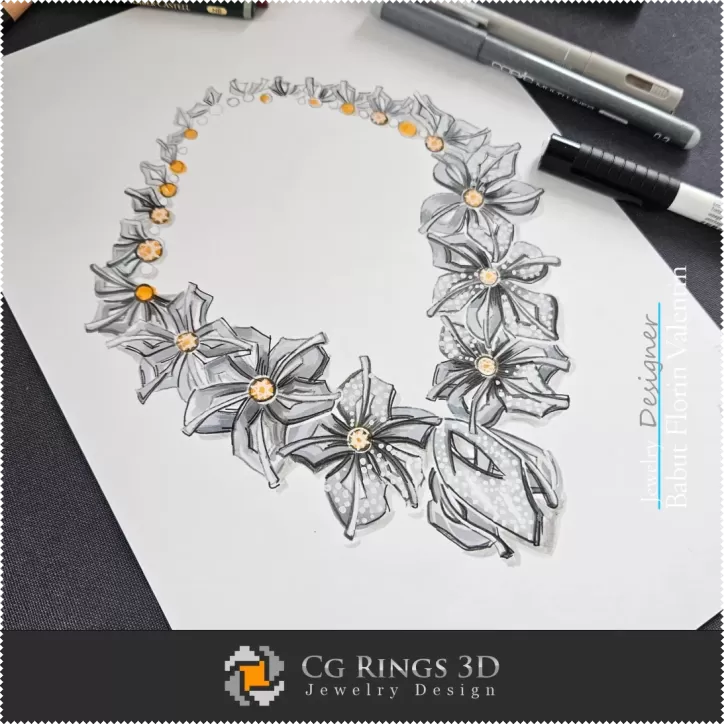 Schizzo Collana - Design Gioielli Schizzo Collana - Design Gioielli