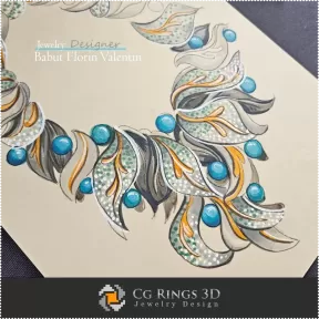 Necklace Sketch-Jewelry Design